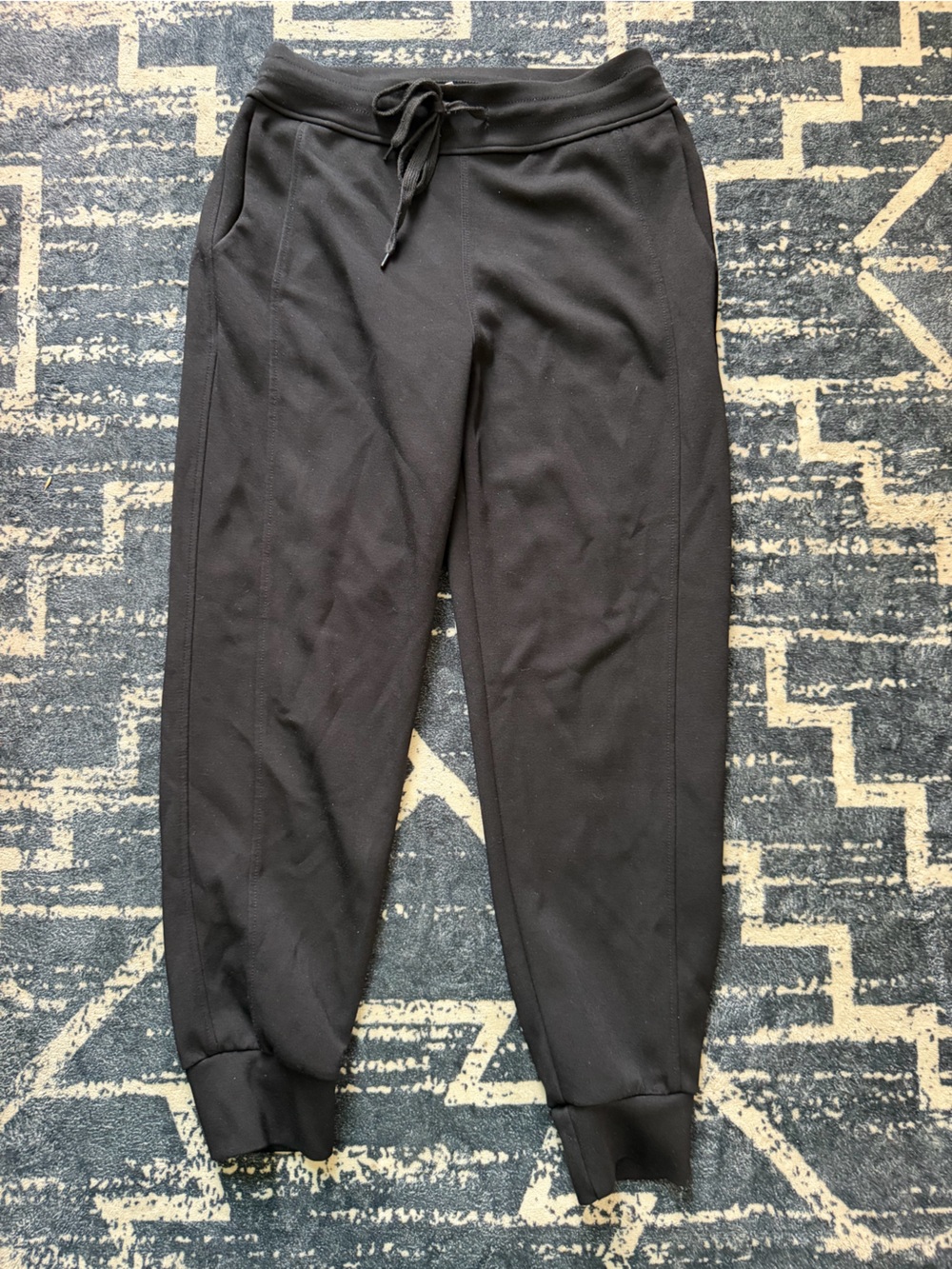 Black Super Soft Drawstring Jogger Pants Size Small